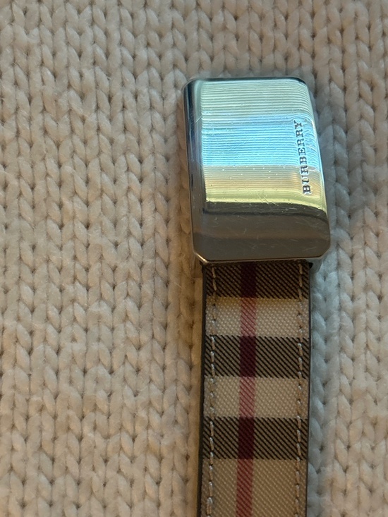 Burberry Nova Check skinny belt size medium